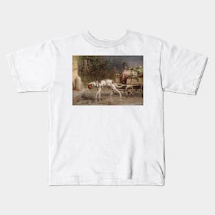 On the Way to the Market by Carl Reichert Kids T-Shirt